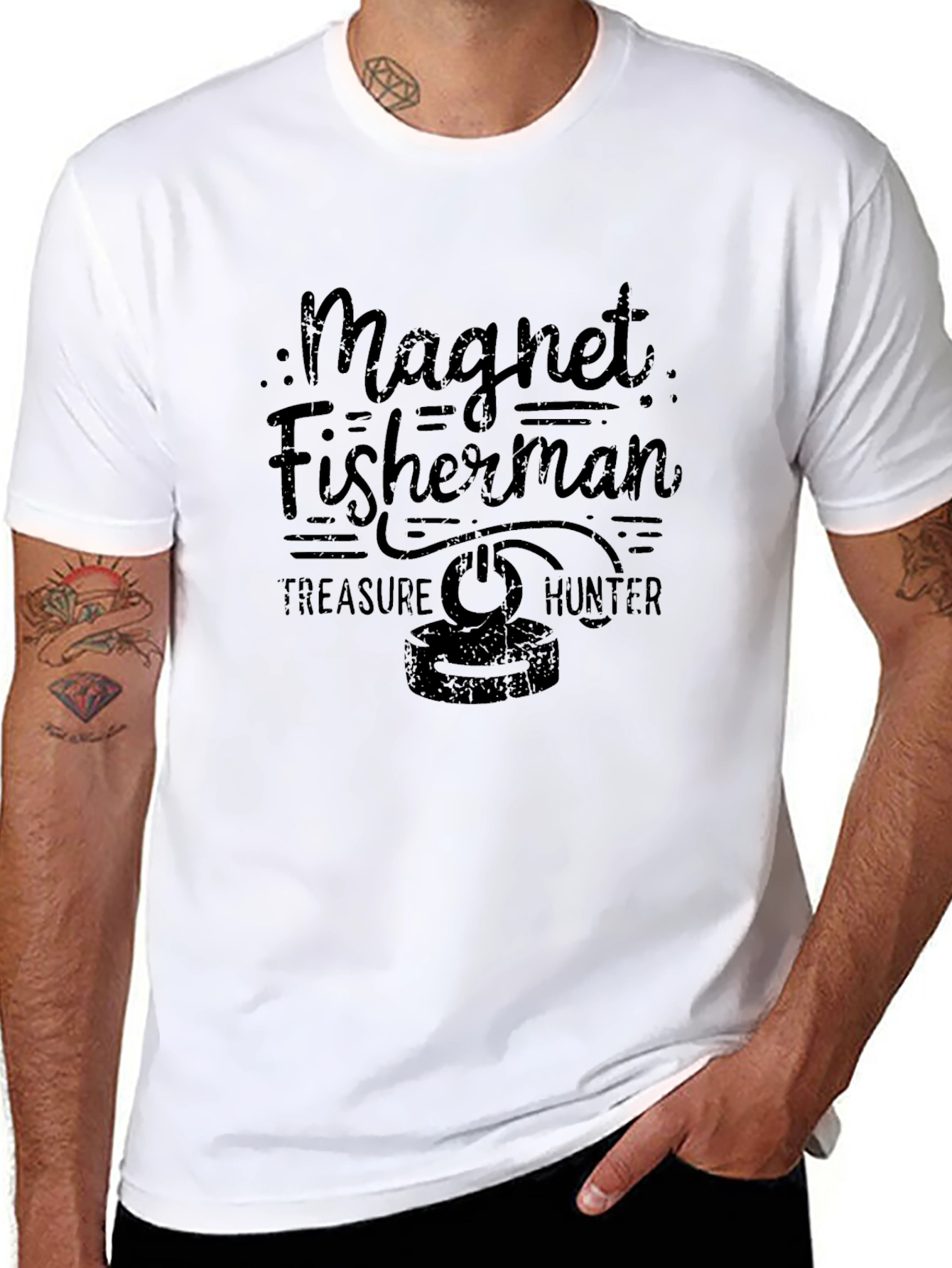 Magnet Fisherman Treasure Hunter T-Shirt