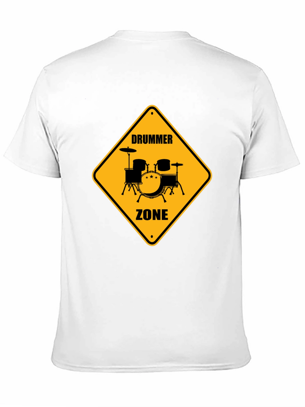 Drummer Zone Graphic Tee - Black Cotton T-Shirt