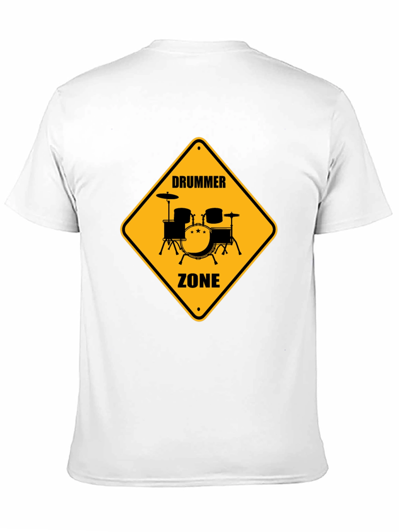 Drummer Zone Graphic Tee - Black Cotton T-Shirt
