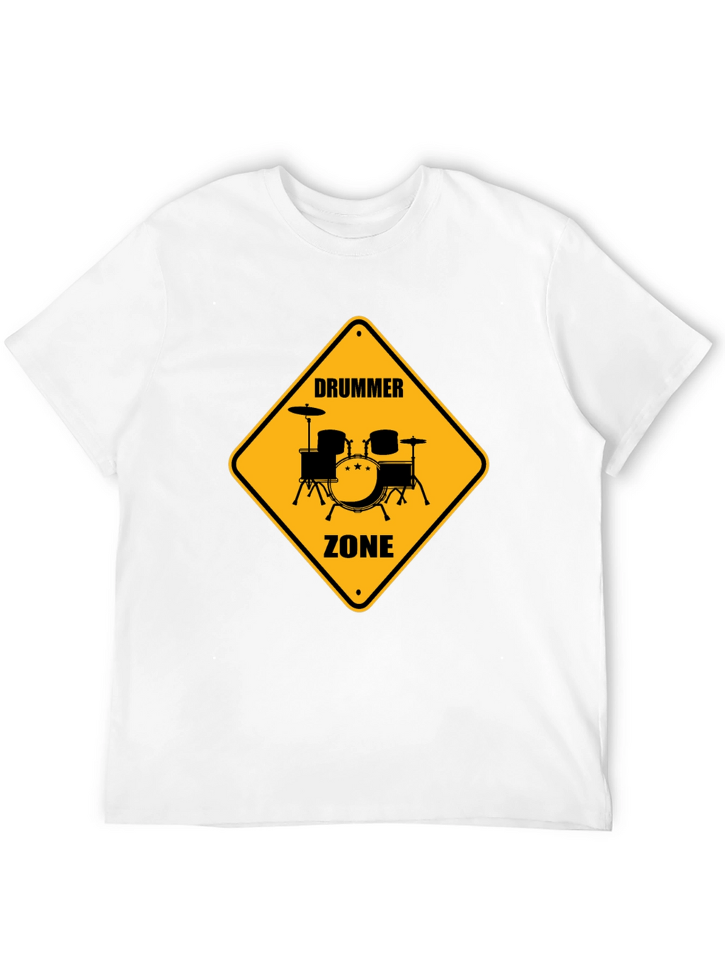 Drummer Zone Graphic Tee - Black Cotton T-Shirt