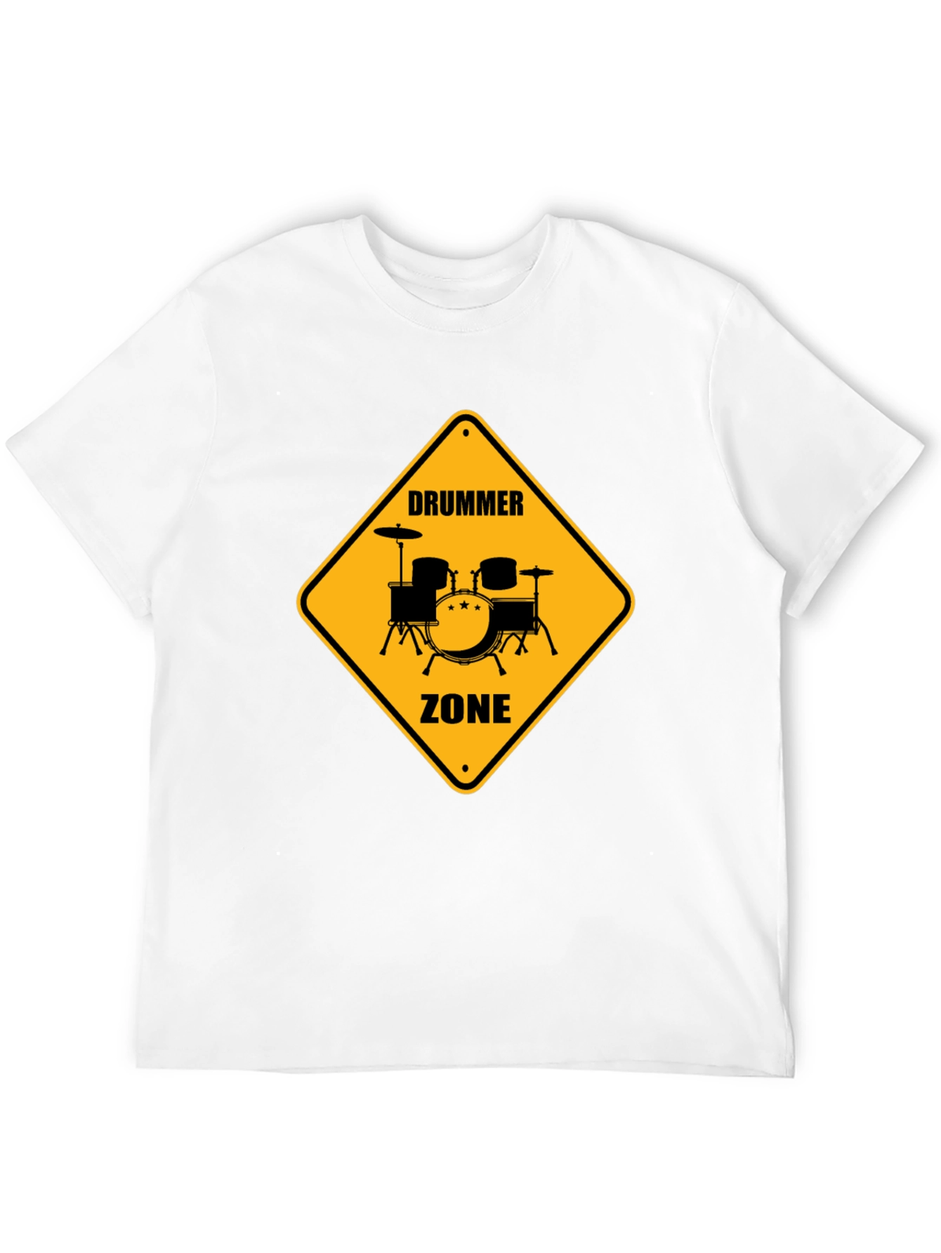 Drummer Zone Graphic Tee - Black Cotton T-Shirt