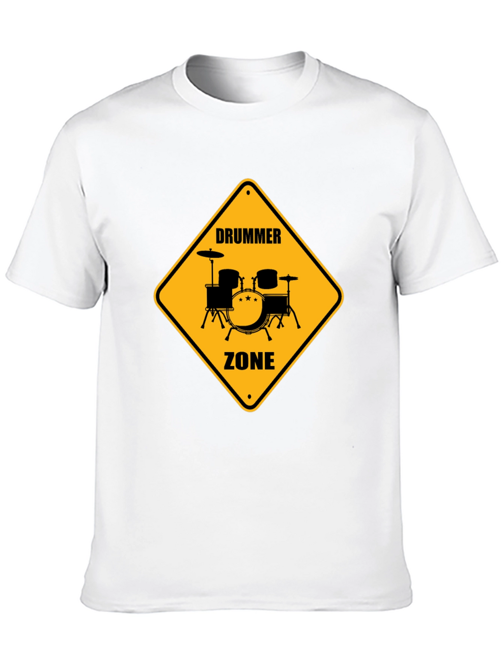 Drummer Zone Graphic Tee - Black Cotton T-Shirt
