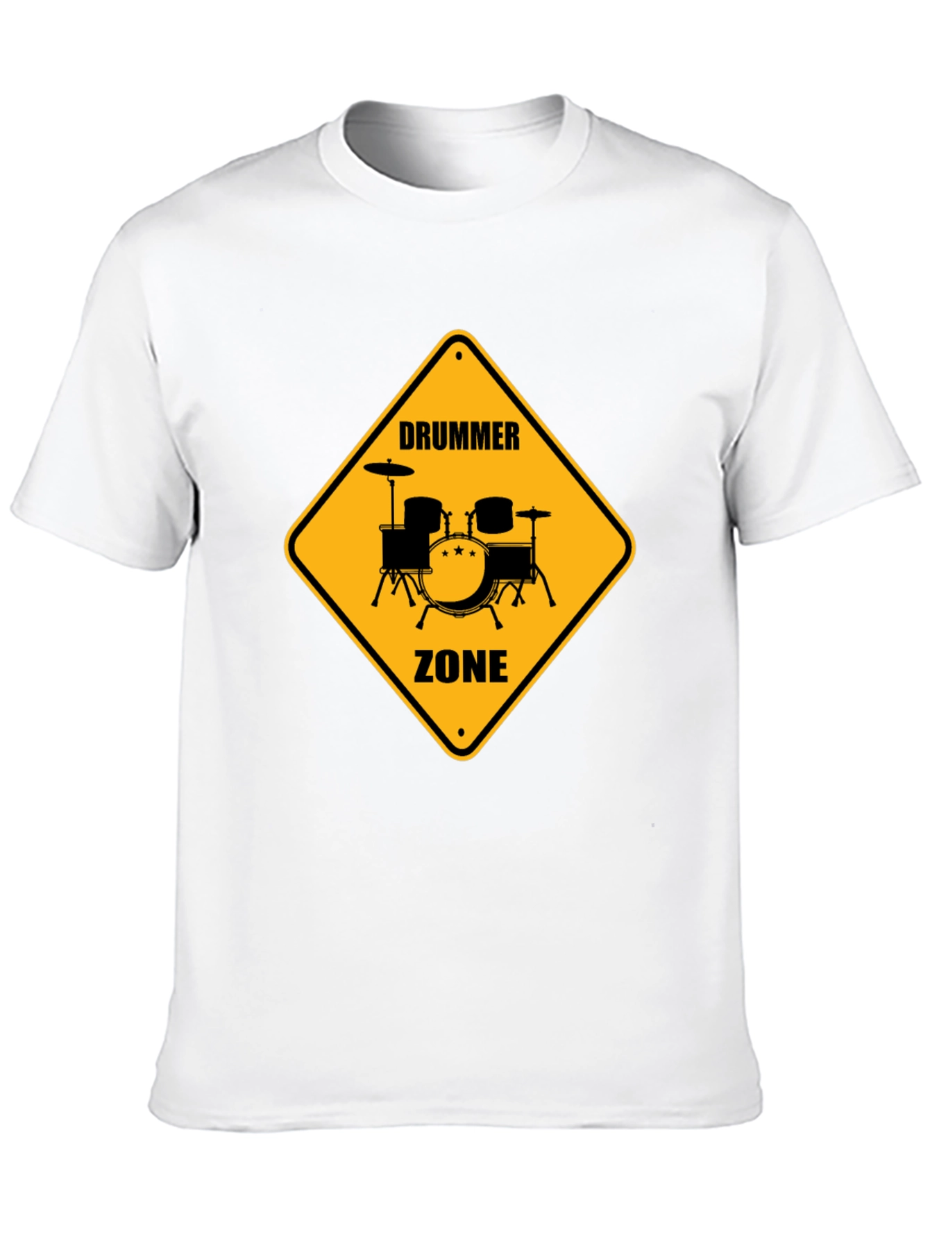 Drummer Zone Graphic Tee - Black Cotton T-Shirt