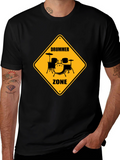 Drummer Zone Graphic Tee - Black Cotton T-Shirt