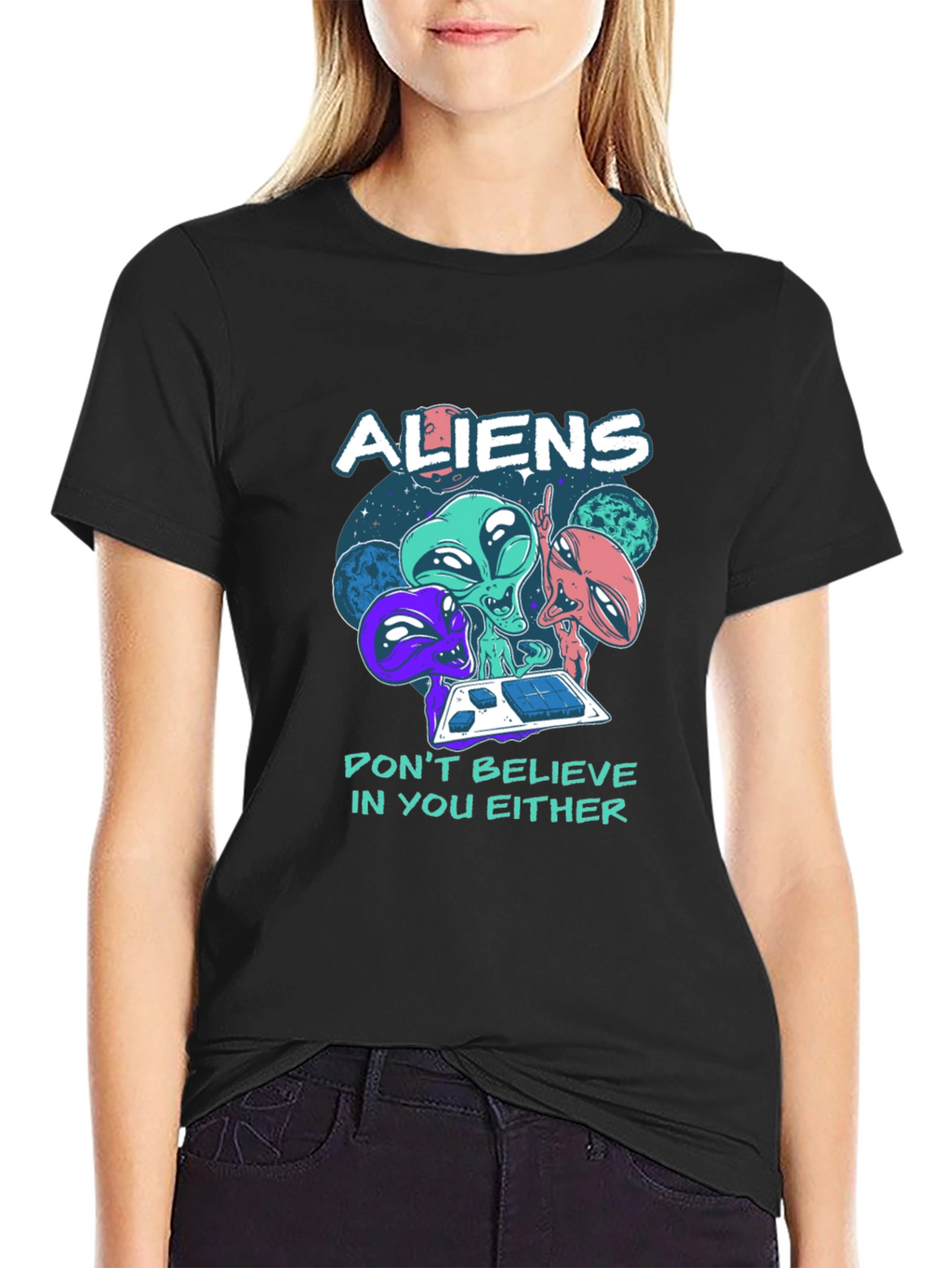 Aliens Graphic Tee - Dont Believe In You Either