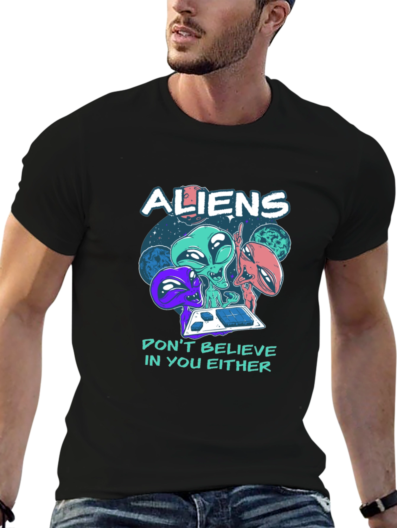 Aliens Graphic Tee - Dont Believe In You Either