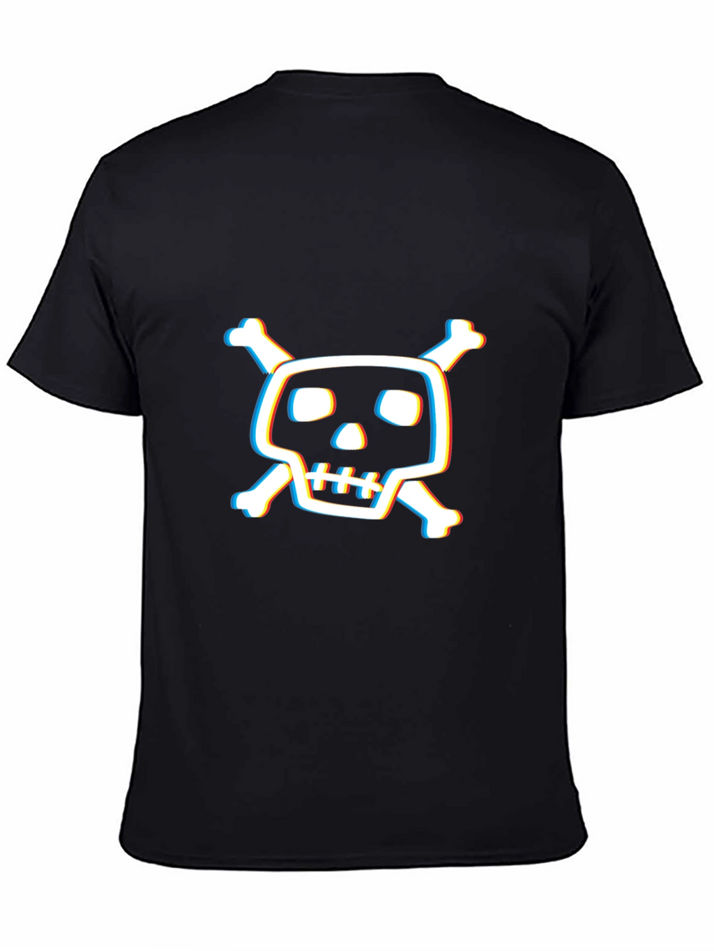 Skull & Crossbones Graphic Tee - Mens Black T-Shirt
