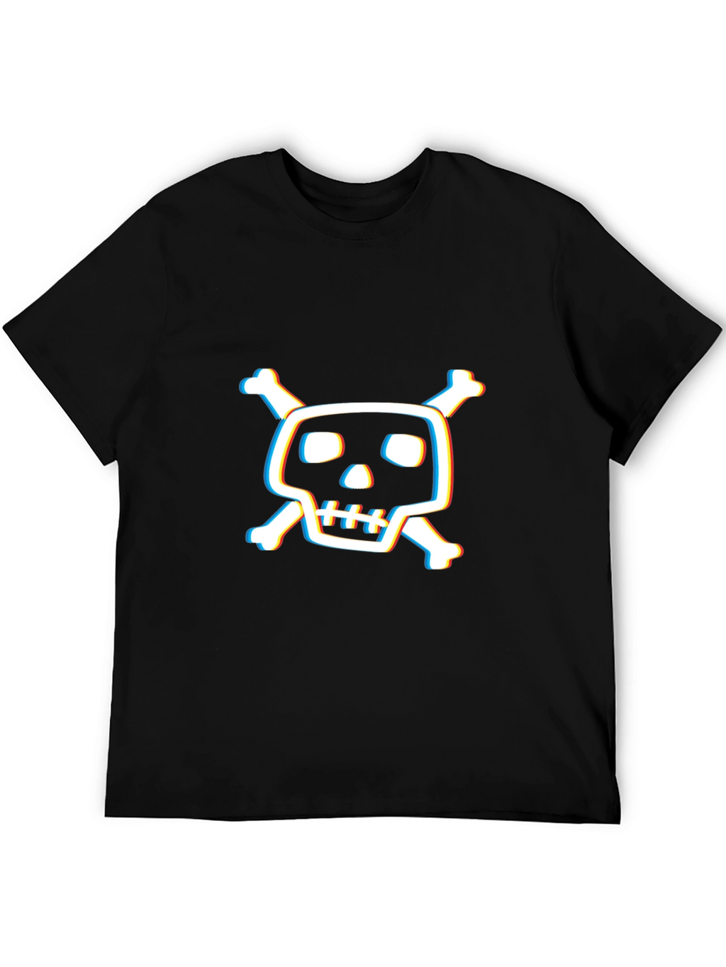 Skull & Crossbones Graphic Tee - Mens Black T-Shirt