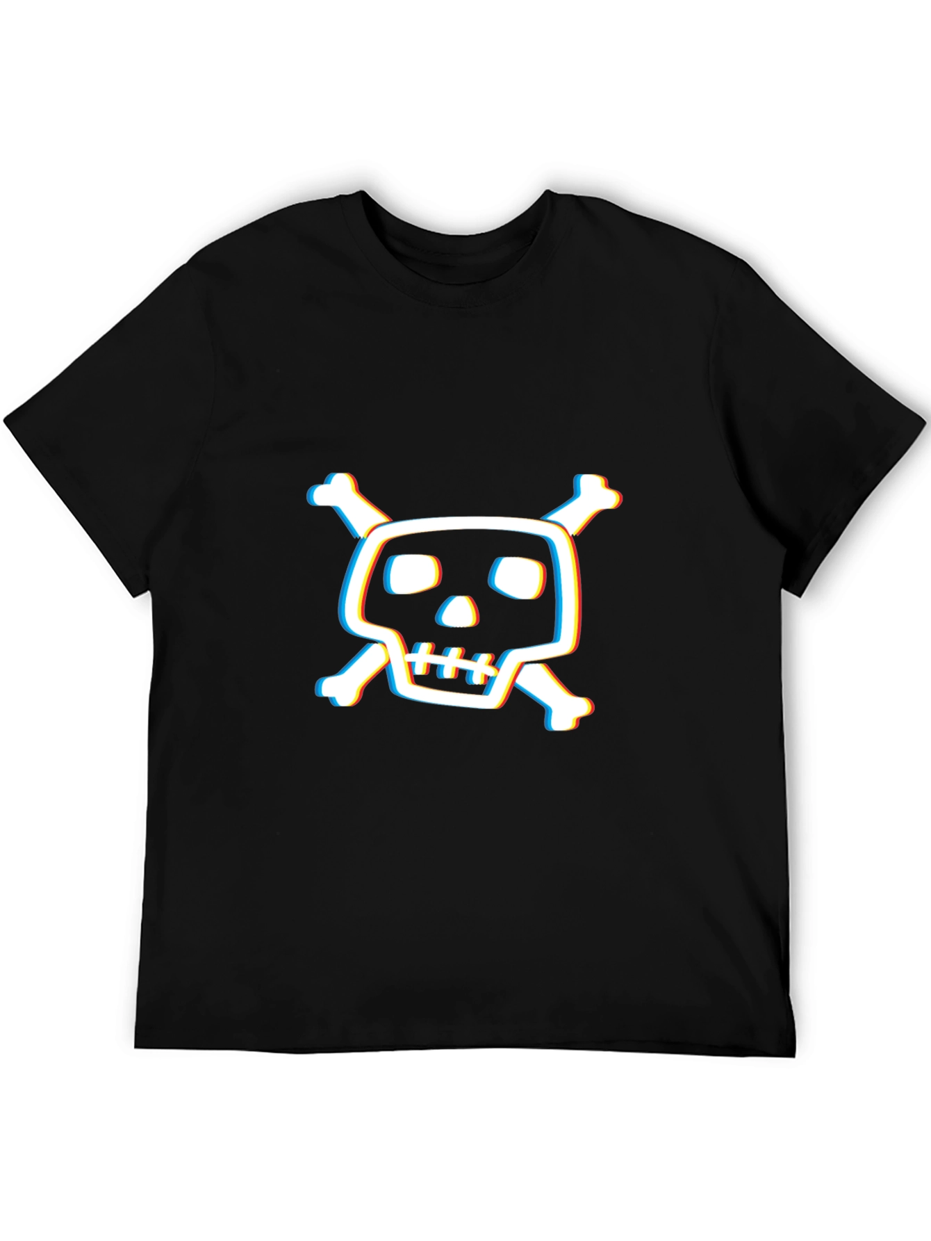 Skull & Crossbones Graphic Tee - Mens Black T-Shirt