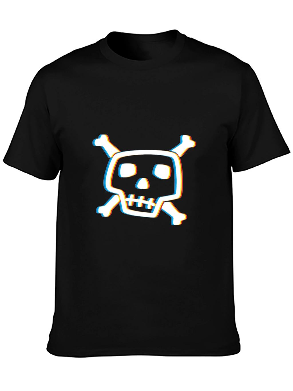 Skull & Crossbones Graphic Tee - Mens Black T-Shirt