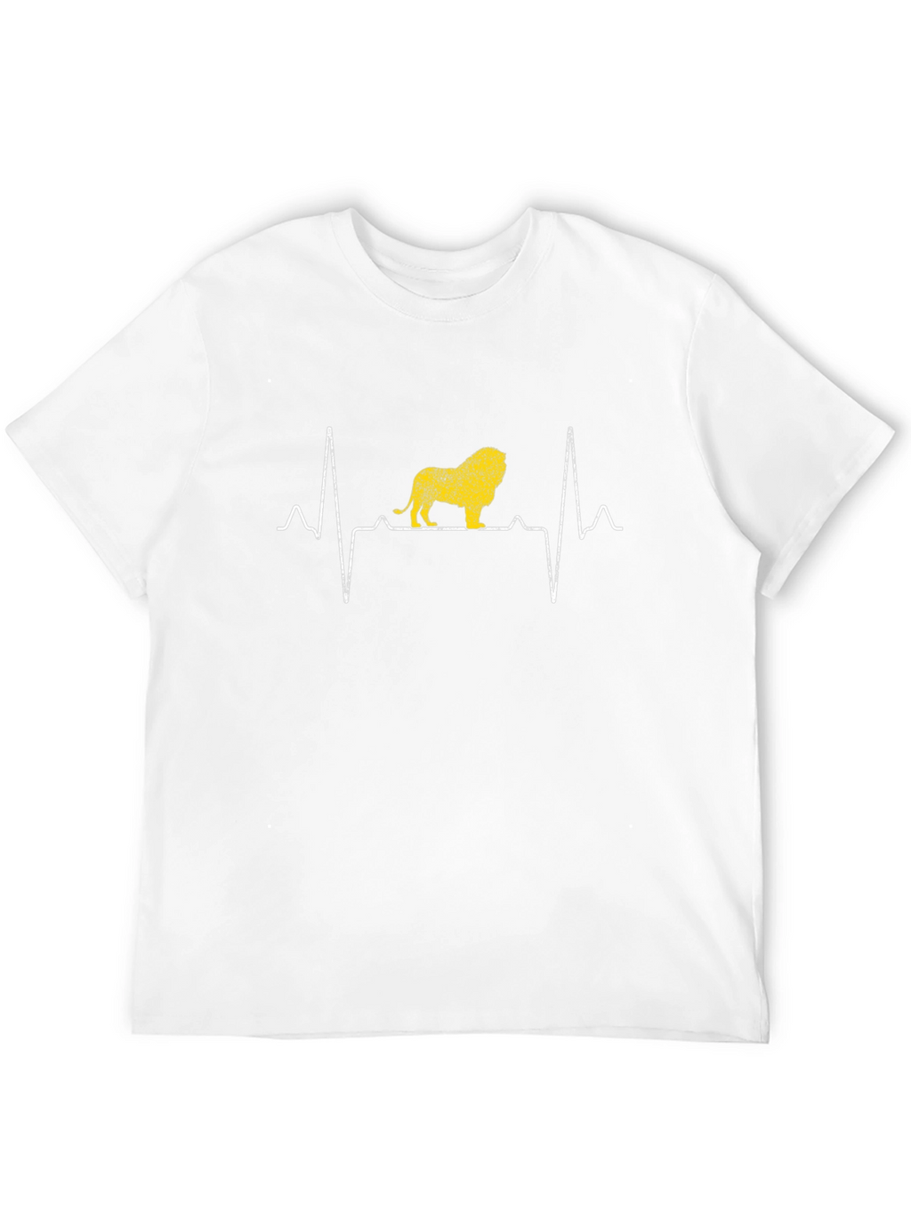 Lion Heartbeat T-Shirt - Black Graphic Tee
