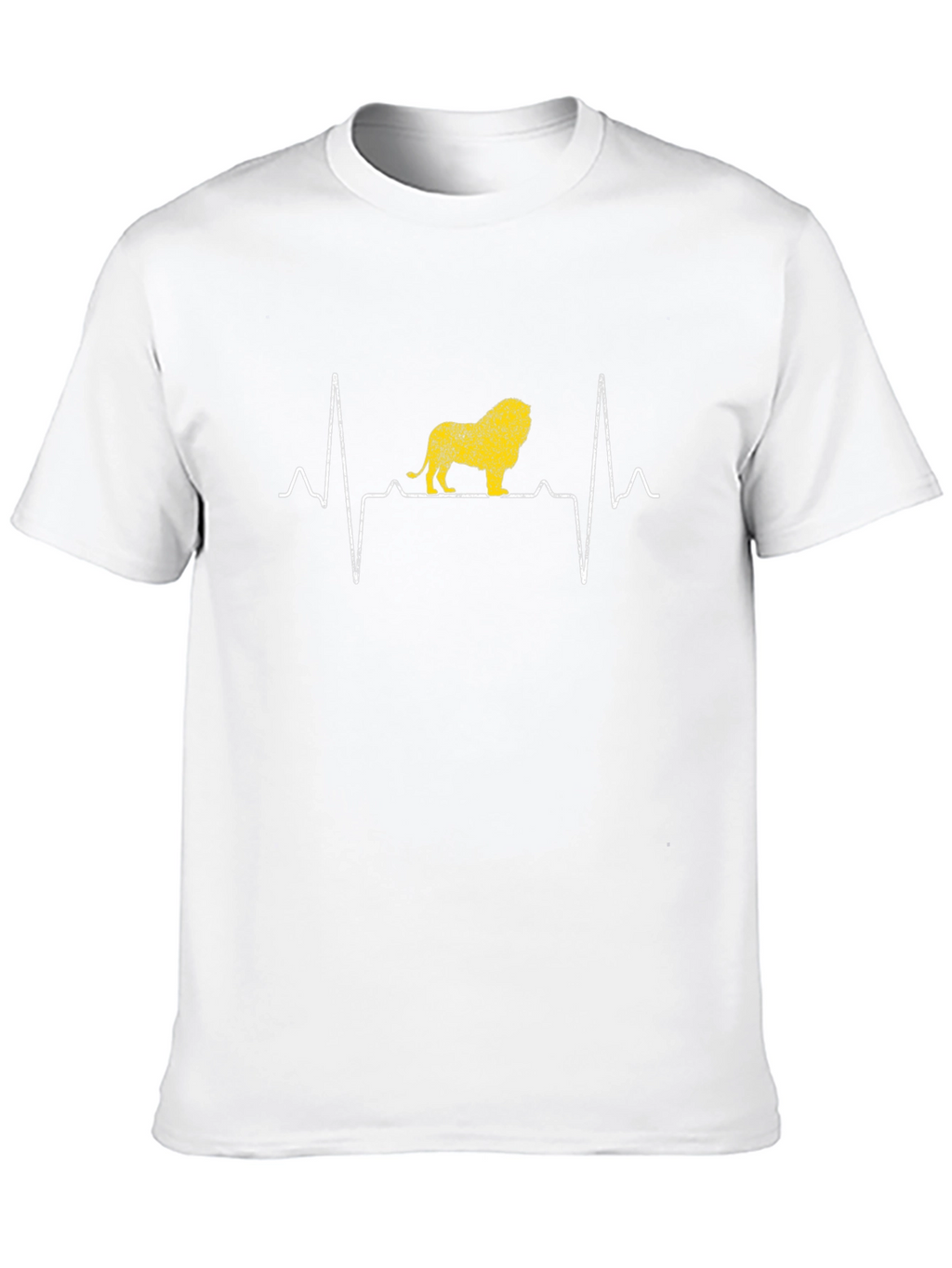Lion Heartbeat T-Shirt - Black Graphic Tee
