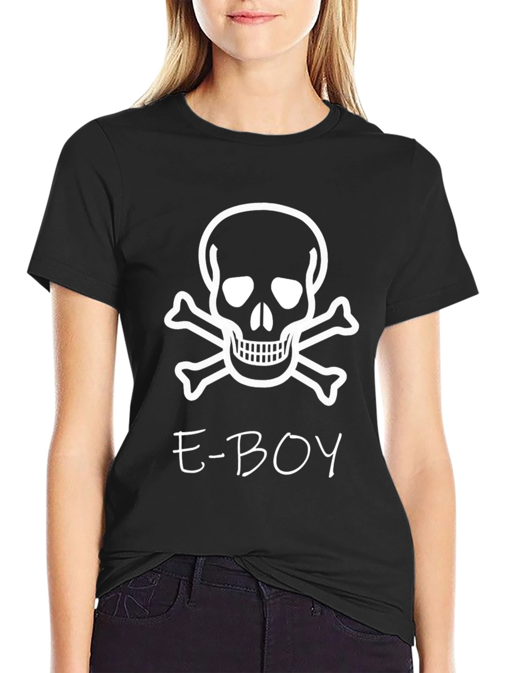 E-Boy Skull Graphic T-Shirt - Trendy Streetwear