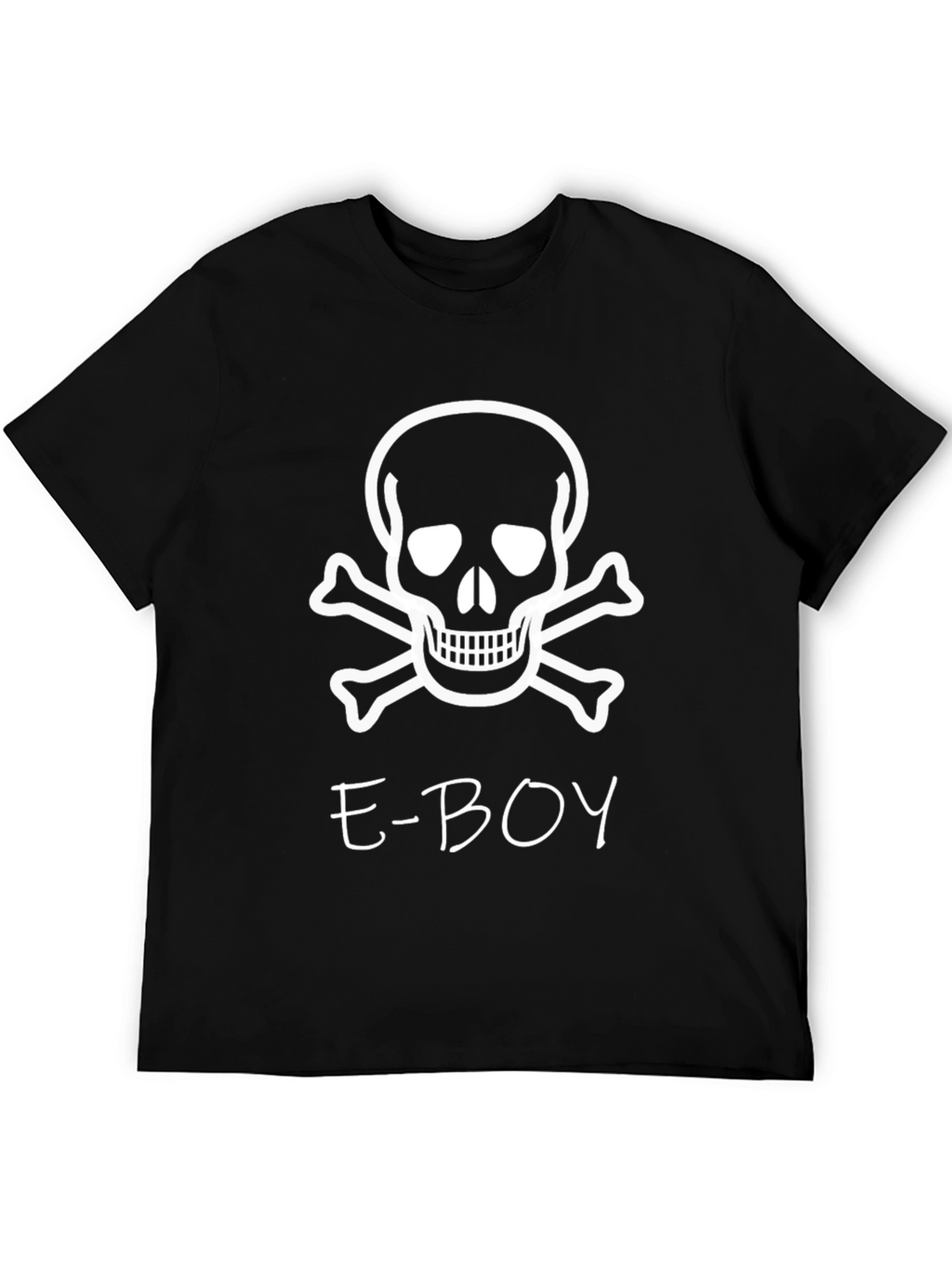 E-Boy Skull Graphic T-Shirt - Trendy Streetwear