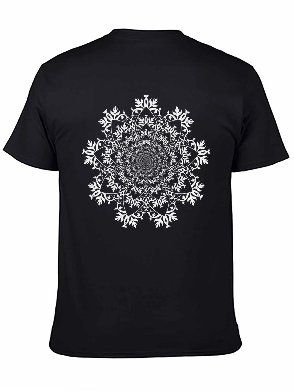 Mandala Graphic Tee - Black Casual Style