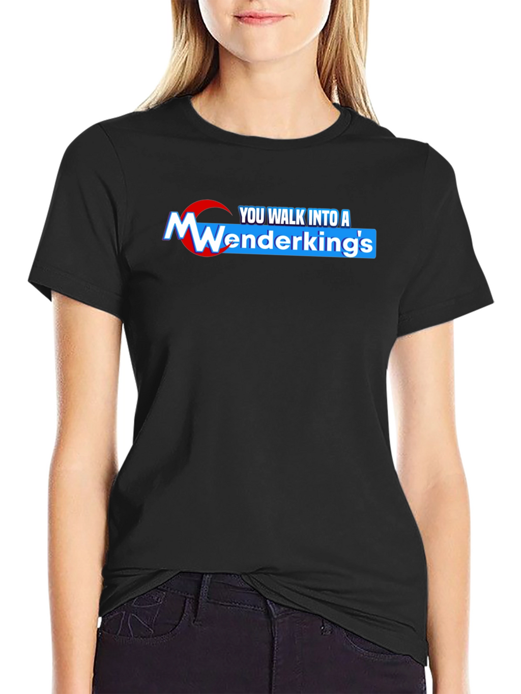 Wenderkings Black T-Shirt: You Walk Into A...