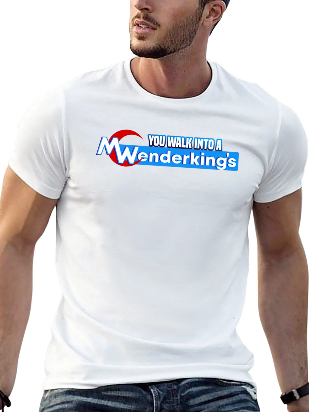 Wenderkings Black T-Shirt: You Walk Into A...