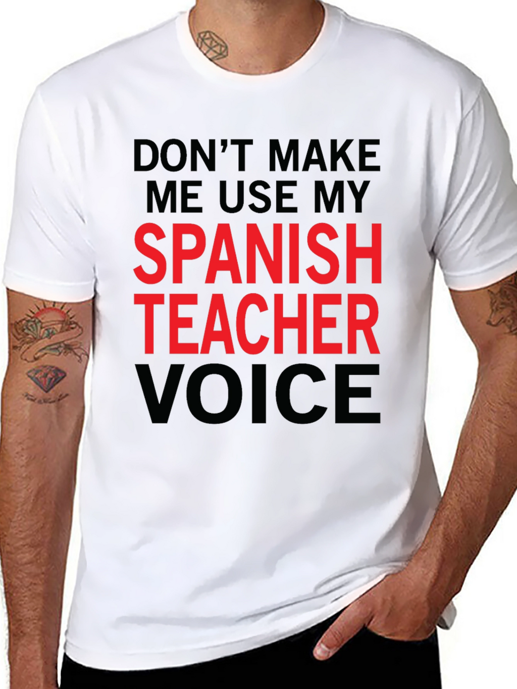 Spanish Teacher Voice T-Shirt Funny Gift