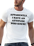 Attitude Funny Graphic T-Shirt for Men