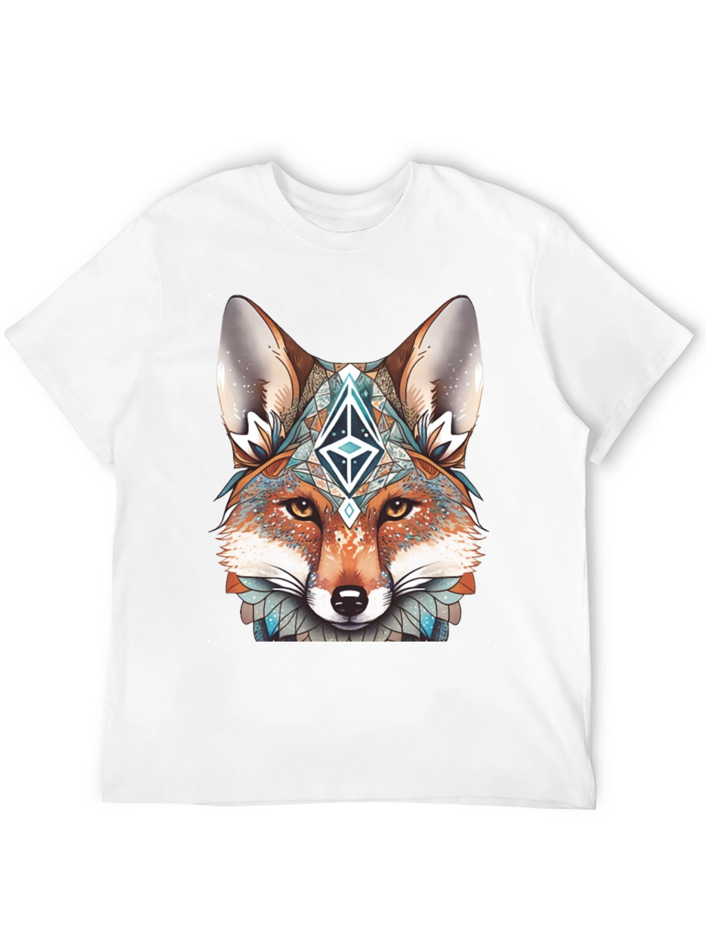 Fox Head Graphic T-Shirt - Unique Design