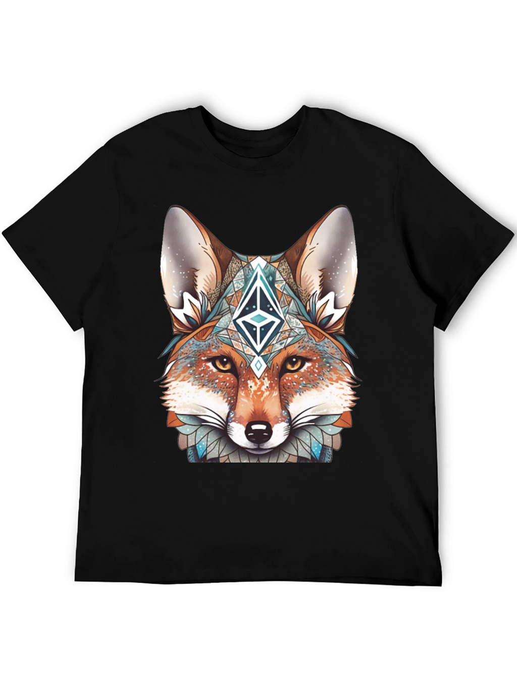 Fox Head Graphic T-Shirt - Unique Design