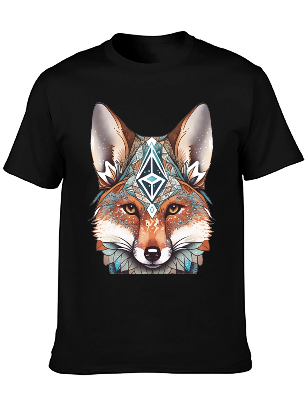 Fox Head Graphic T-Shirt - Unique Design