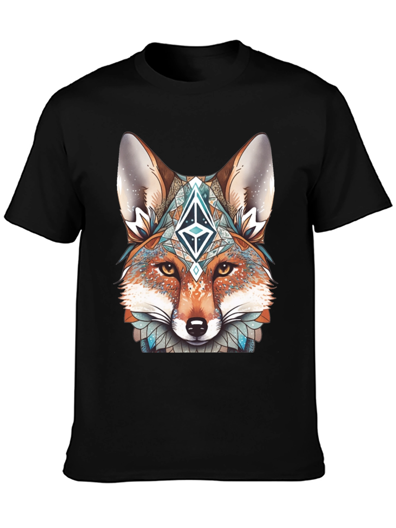 Fox Head Graphic T-Shirt - Unique Design