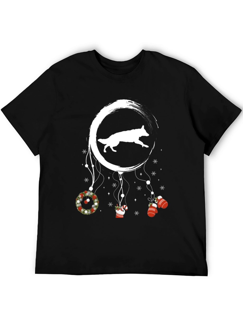 Dog Moon Christmas T-Shirt
