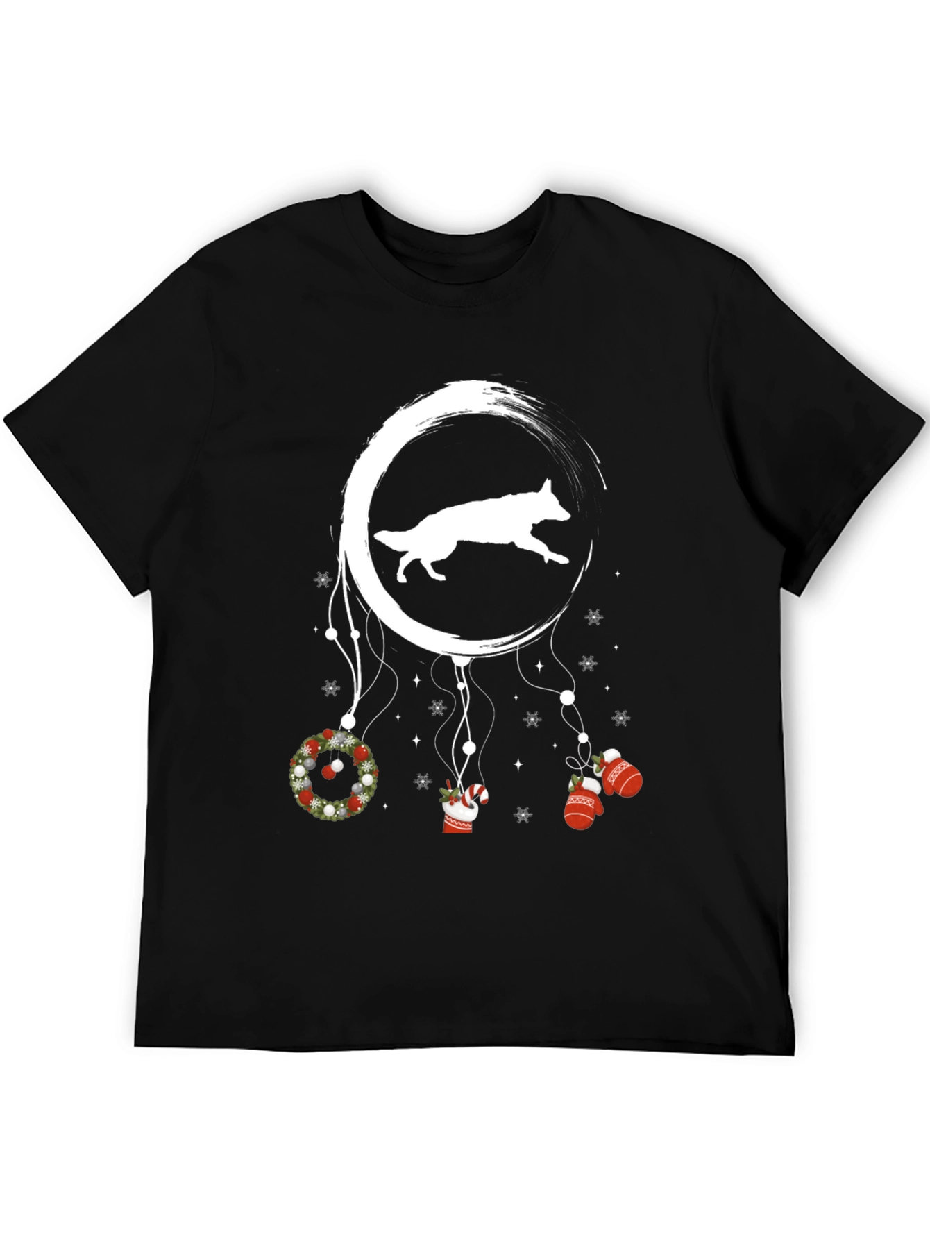 Dog Moon Christmas T-Shirt