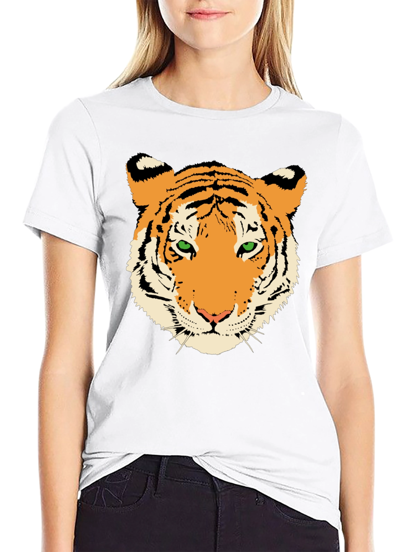 Tiger Graphic Print Mens T-Shirt