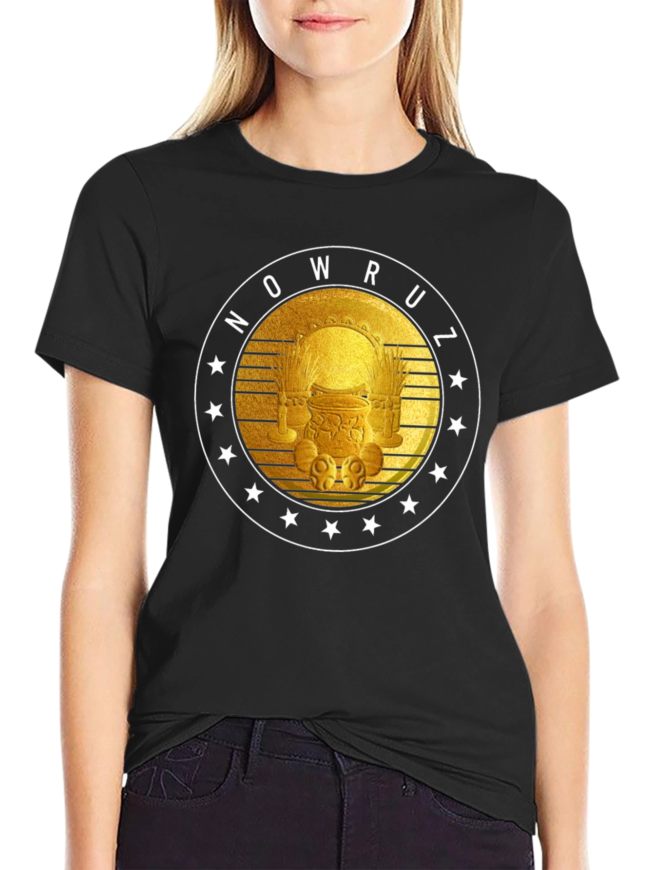 Nowruz T-Shirt - Golden Persian New Year Design
