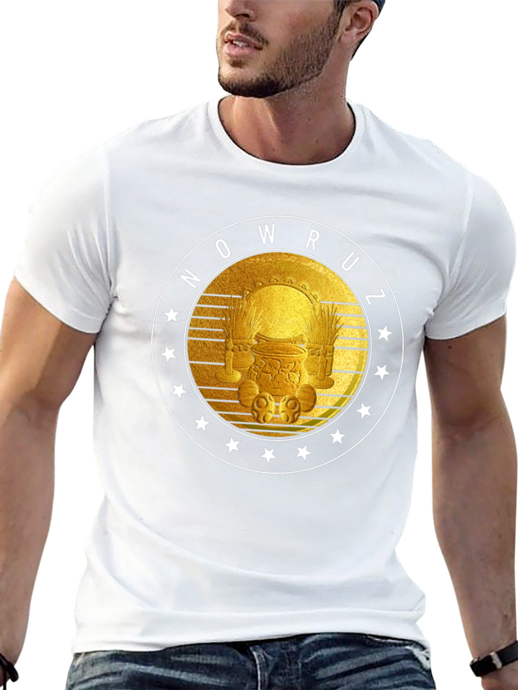 Nowruz T-Shirt - Golden Persian New Year Design