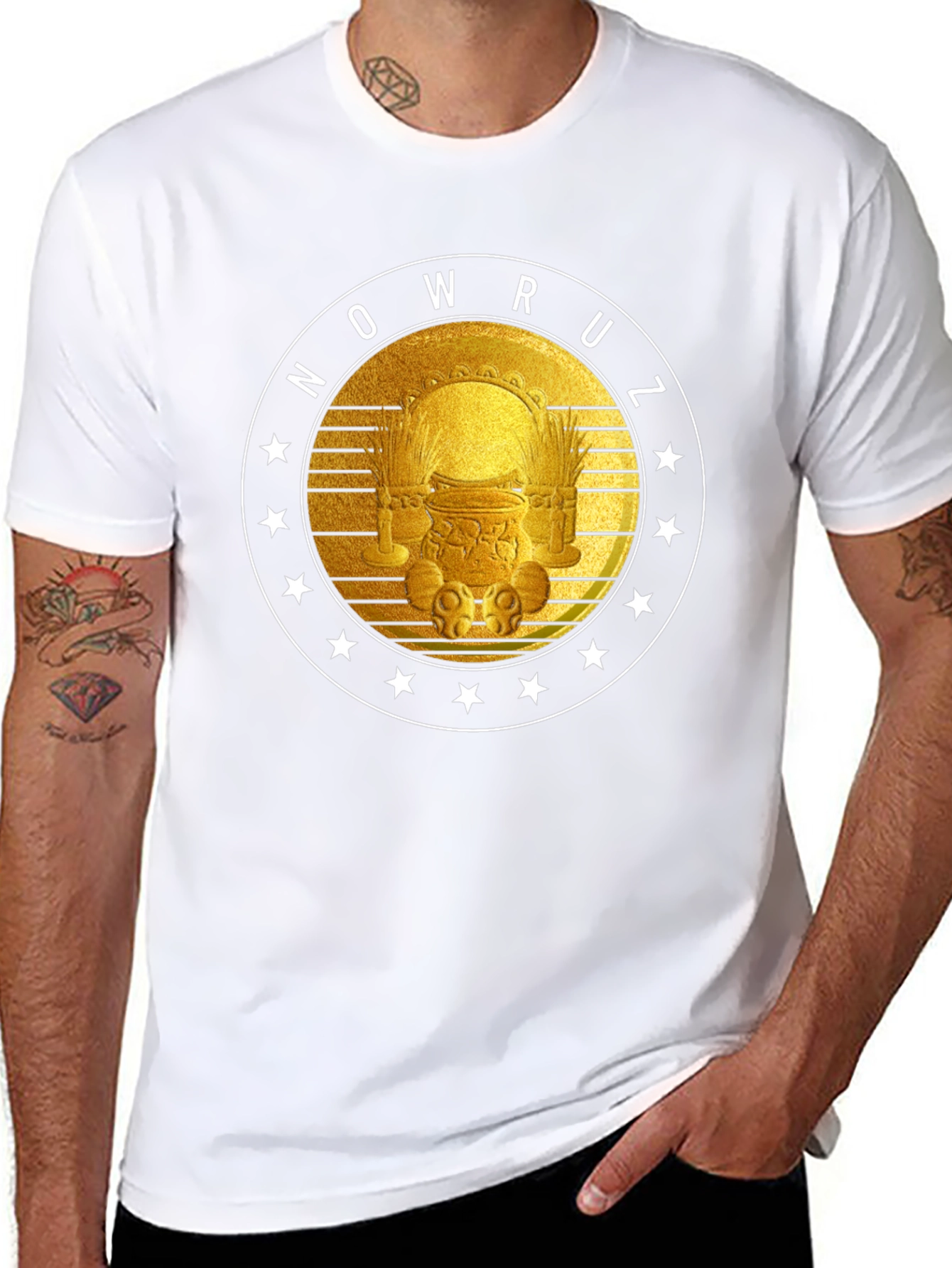 Nowruz T-Shirt - Golden Persian New Year Design