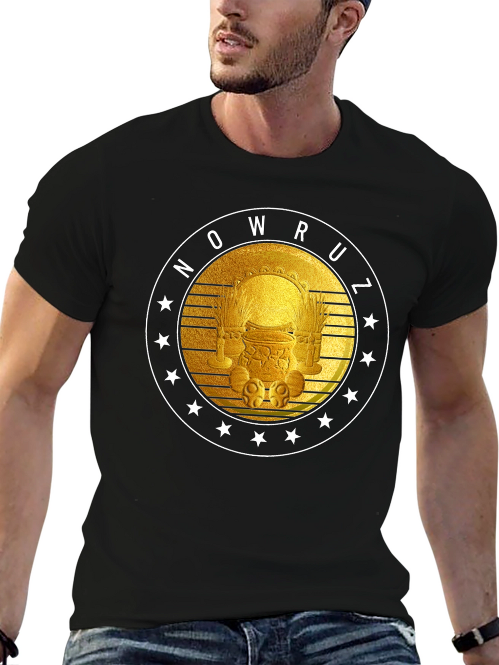 Nowruz T-Shirt - Golden Persian New Year Design