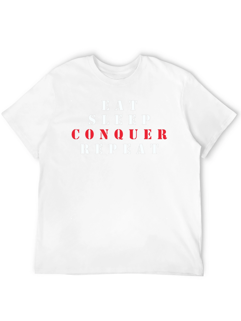 Eat Sleep Conquer Repeat Graphic Tee