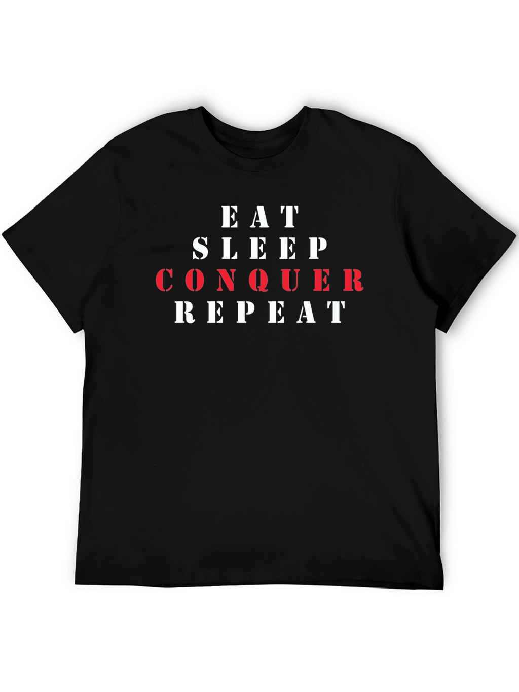 Eat Sleep Conquer Repeat Graphic Tee