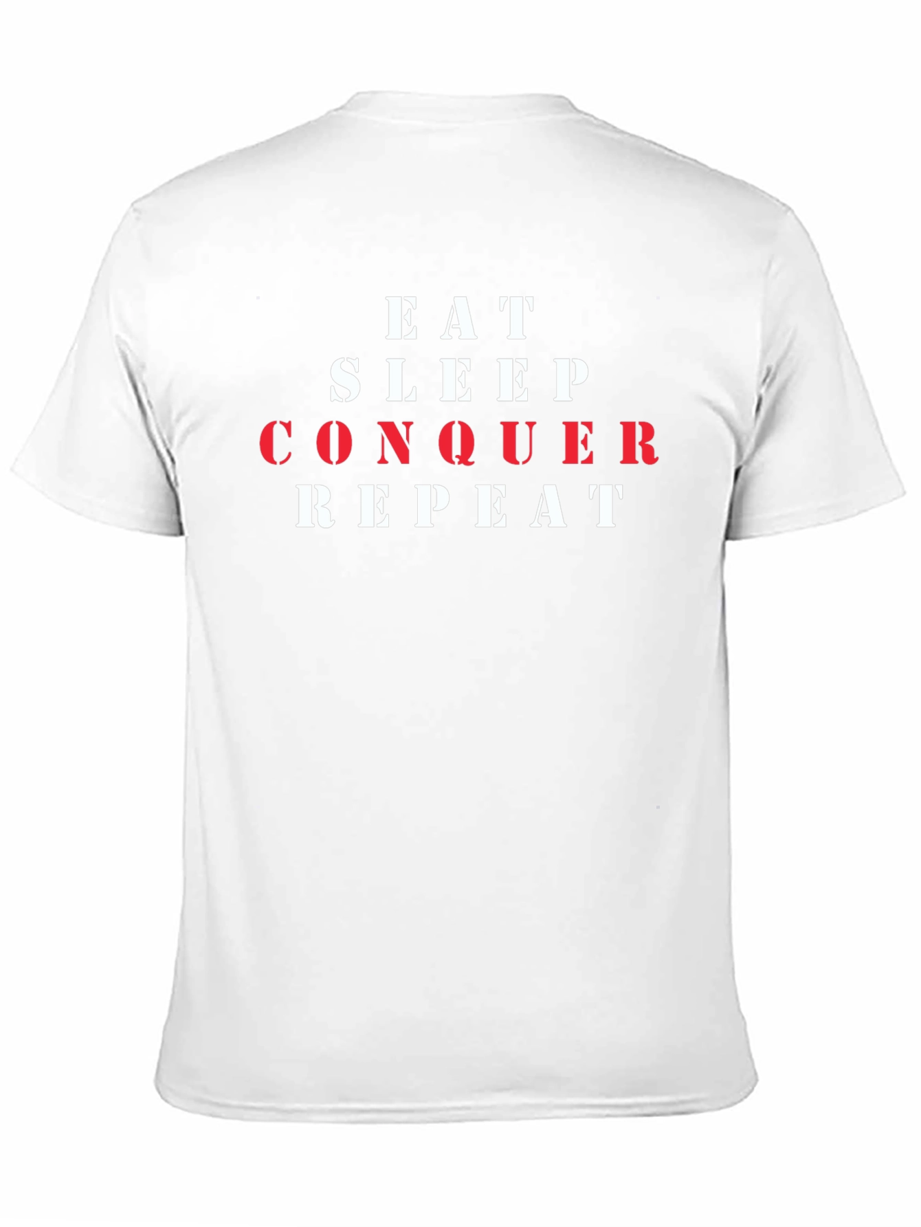 Eat Sleep Conquer Repeat Graphic Tee