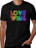 Love Wins Rainbow Graphic T-Shirt