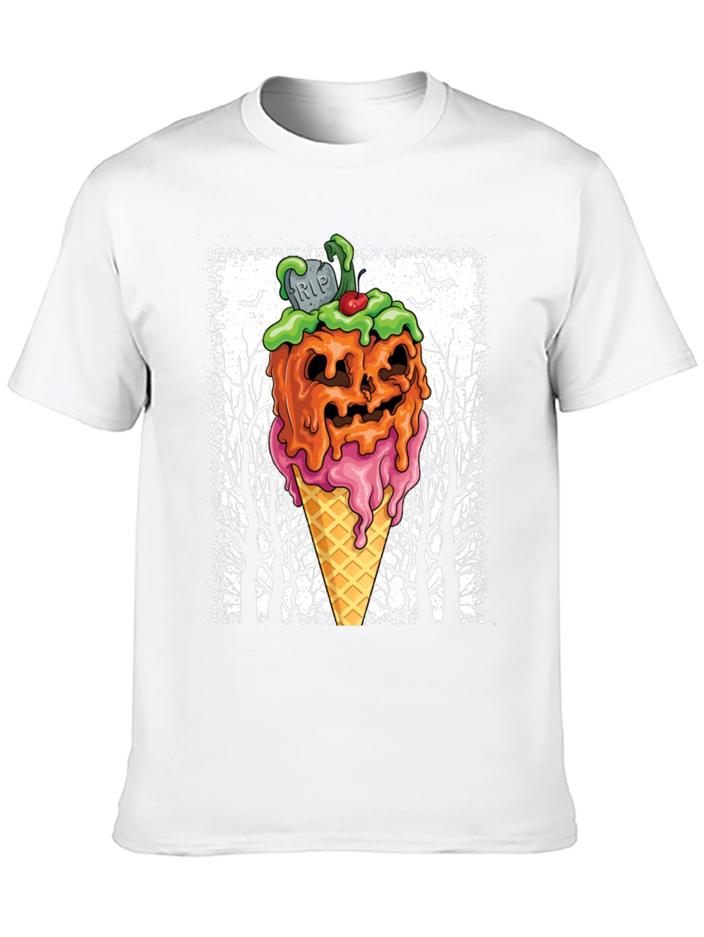 Halloween Pumpkin Ice Cream T-Shirt