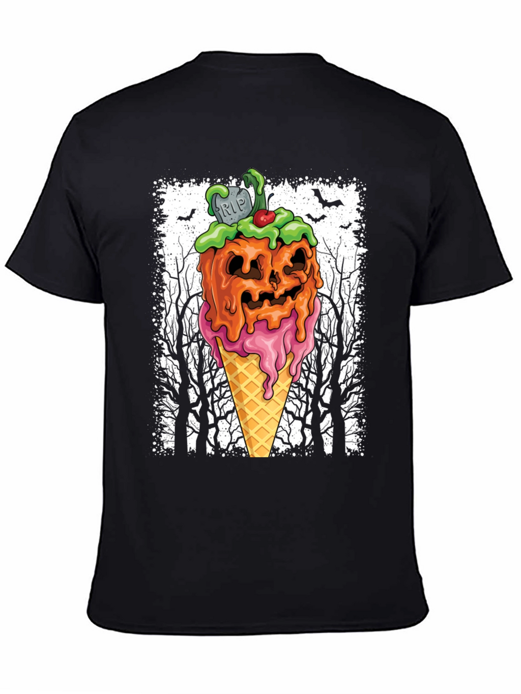 Halloween Pumpkin Ice Cream T-Shirt