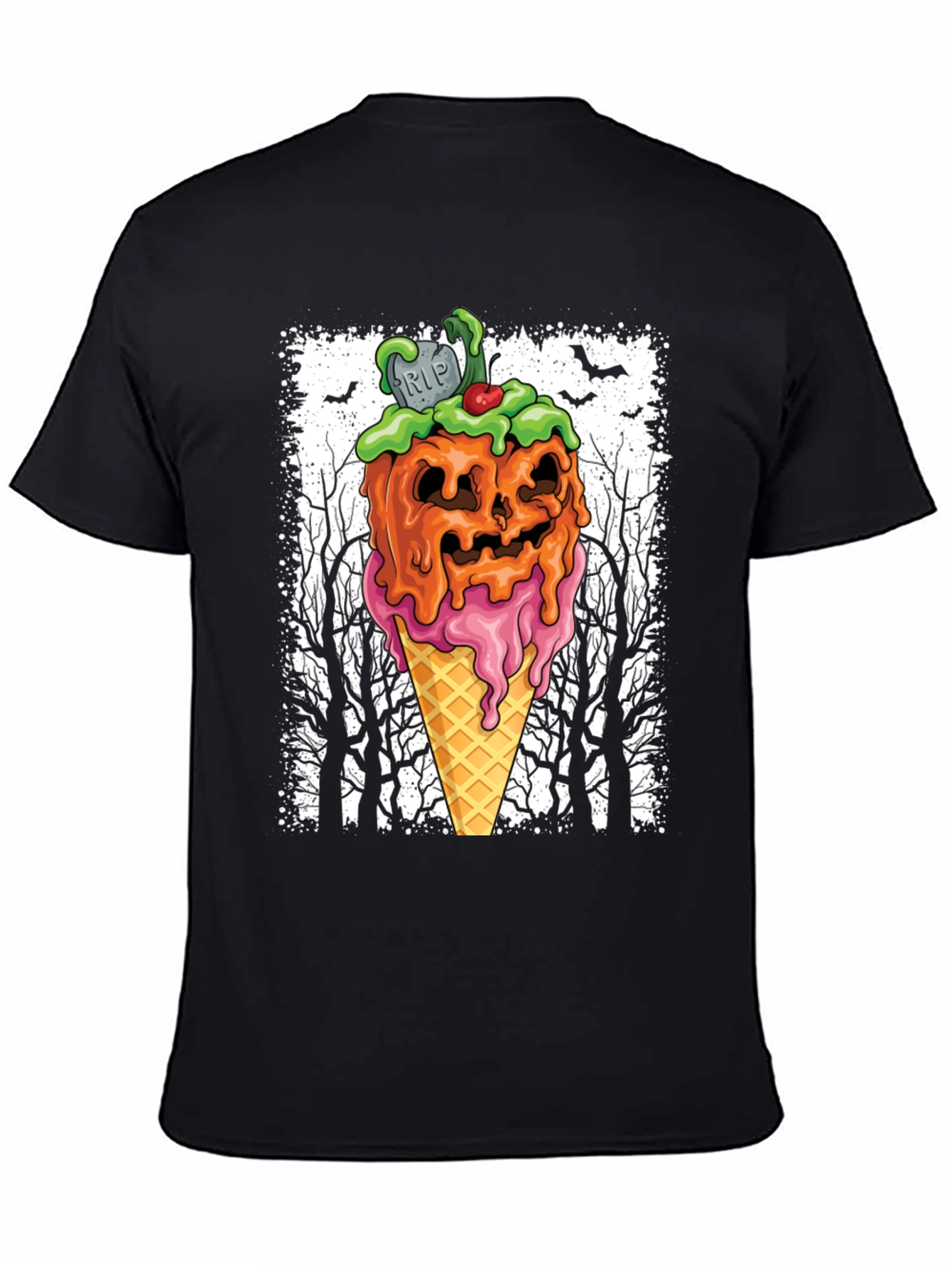 Halloween Pumpkin Ice Cream T-Shirt
