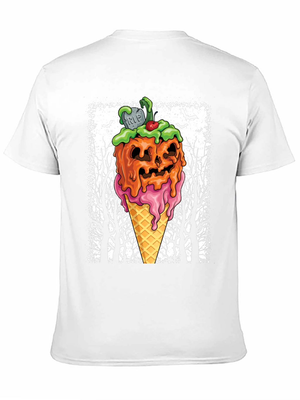 Halloween Pumpkin Ice Cream T-Shirt