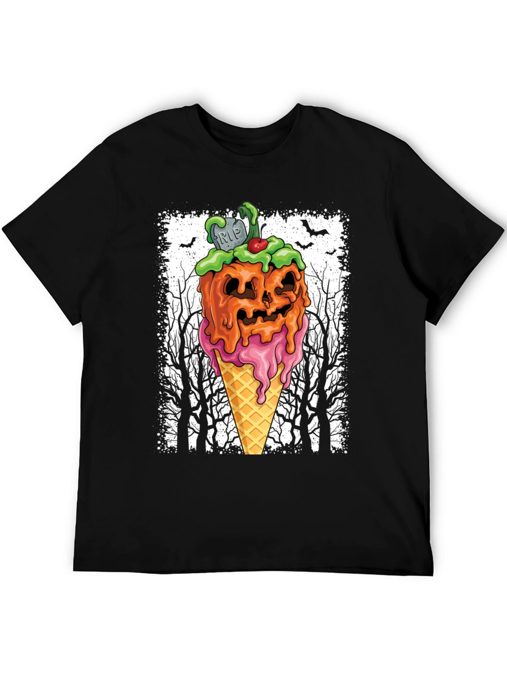 Halloween Pumpkin Ice Cream T-Shirt
