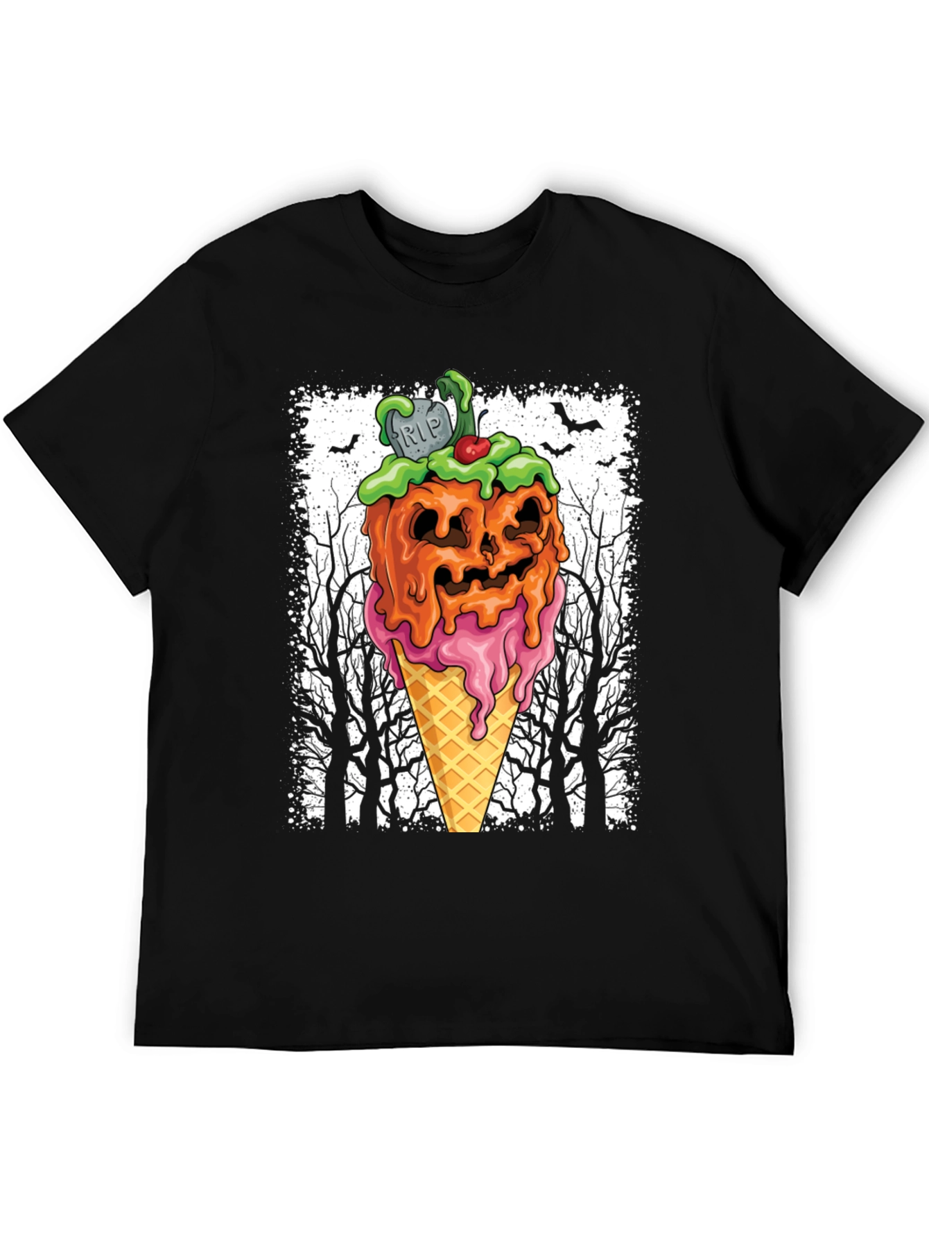 Halloween Pumpkin Ice Cream T-Shirt