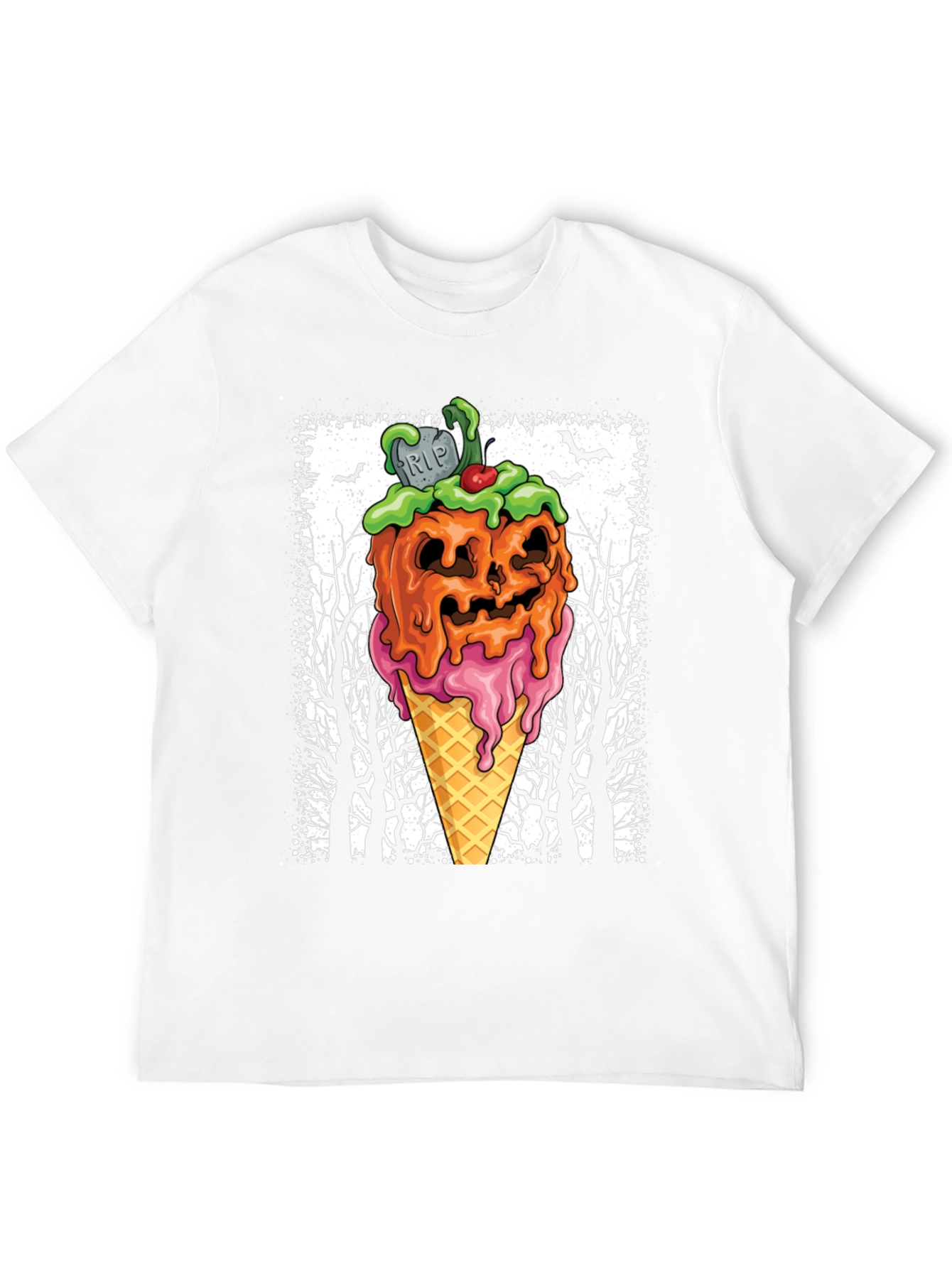 Halloween Pumpkin Ice Cream T-Shirt