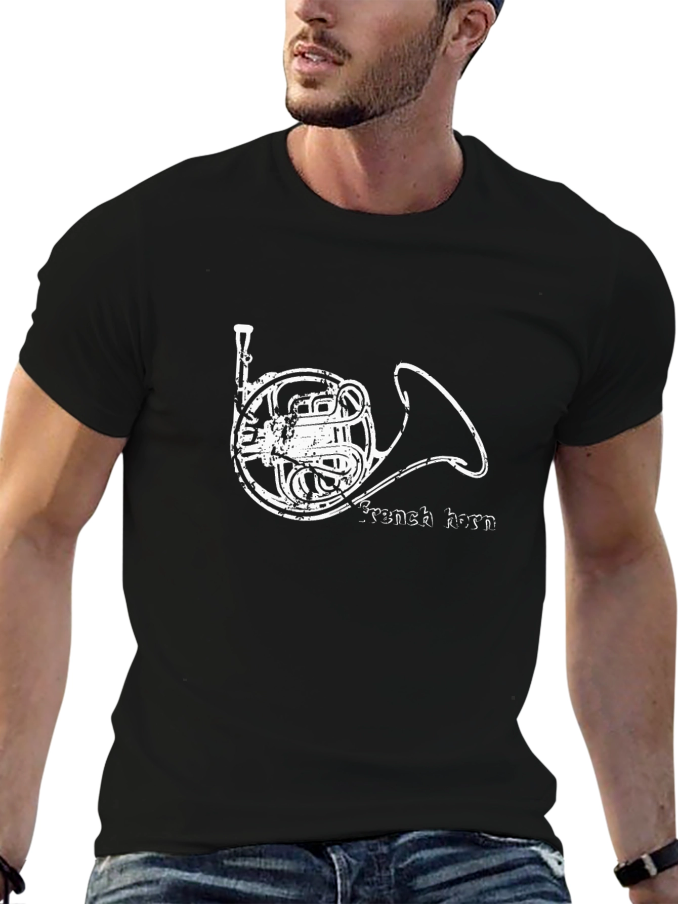 French Horn Graphic T-Shirt