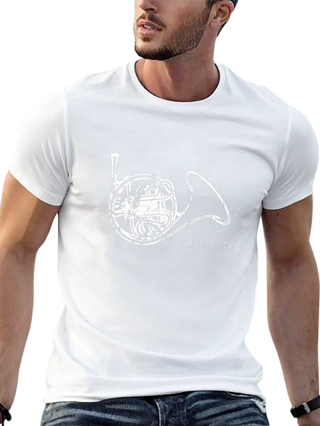 French Horn Graphic T-Shirt