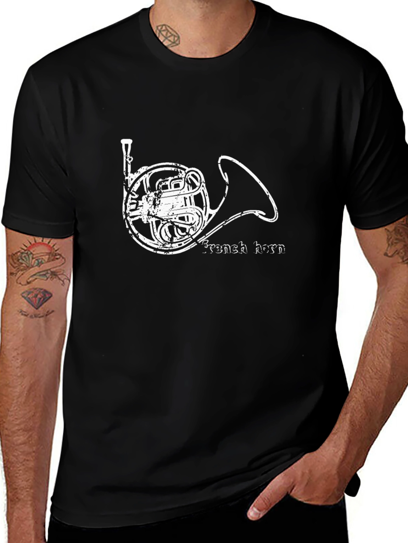 French Horn Graphic T-Shirt
