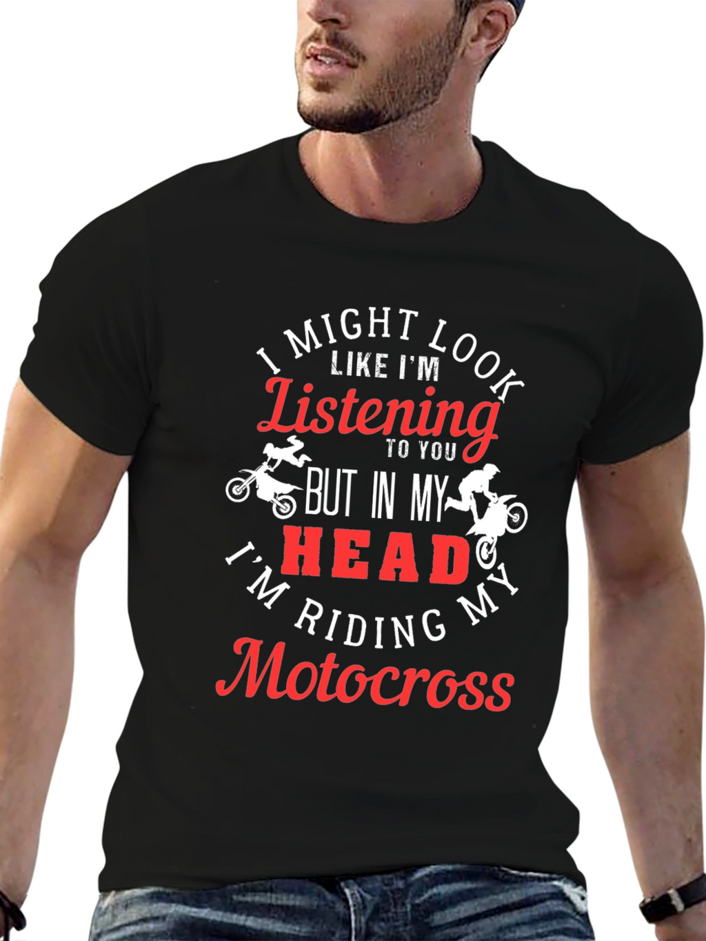 Motocross Rider T-Shirt - Im Riding Motocross