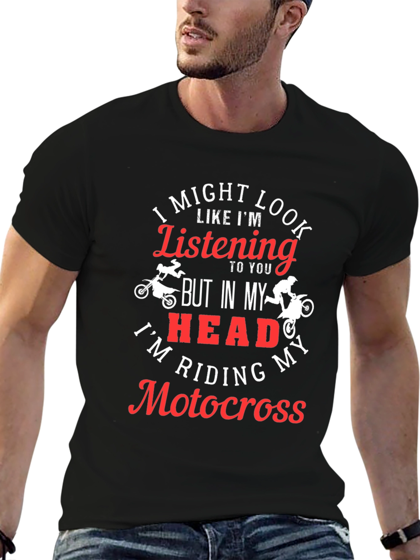 Motocross Rider T-Shirt - Im Riding Motocross